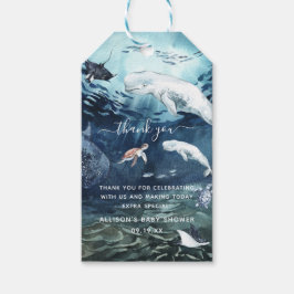 Under the Sea | Havsbarnsbad Tackkort Presentetikett