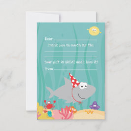 Under The Sea Ifyllbar Platt Tackkort Tack Kort