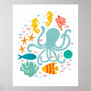 Under the Sea Konsttryck Poster