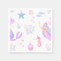 Under the Sea Mermaid Girl 1-årsdag