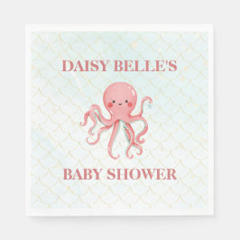 Under The Sea Mermaid Girls Baby Shower Pappersservett