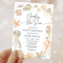 Under The Sea Ocean Baby Shower Könsneutral