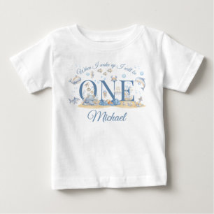 Under the Sea Pojke 1-års Födelsedags T-Shirt När