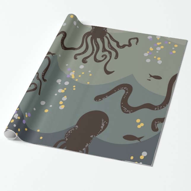 Under The Sea Presentpapper (Utrullad)