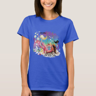 Under The Sea Siren Havslila Turkos T Shirt