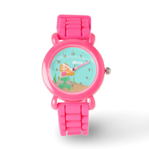 Under the Sea Söt Sjöljungfru Tjej Personlig Armbandsur