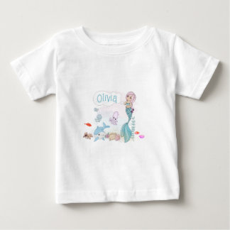 Under the Sea Sweet Mermaid Personalized T Shirt