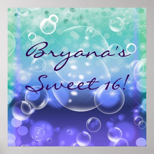 Under The Sea Tropiskt Hav Födelsedagsfest Poster (Framsidan)