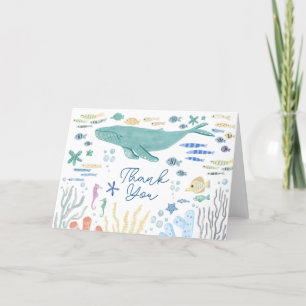Under The Sea Val Tacksamhet Tack Kort