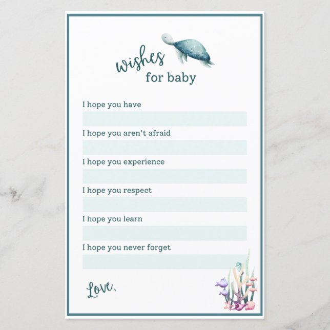 Under the Sea Wishes for Baby  (Framsida)