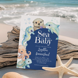Under the Sea You Soon Baby Shower Inbjudningar