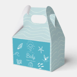 Under the Sea You Soon Blue Baby Shower Presentaskar