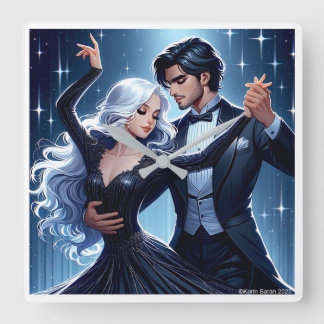 Under The Sky - Romantic Wall Clock Fyrkantig Klocka