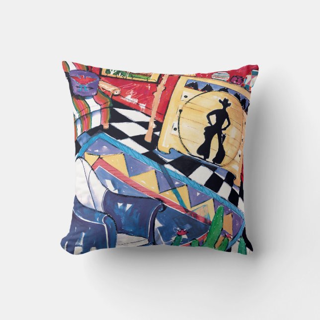 Under tiden tillbaka på ranchen kudde (Framsida)