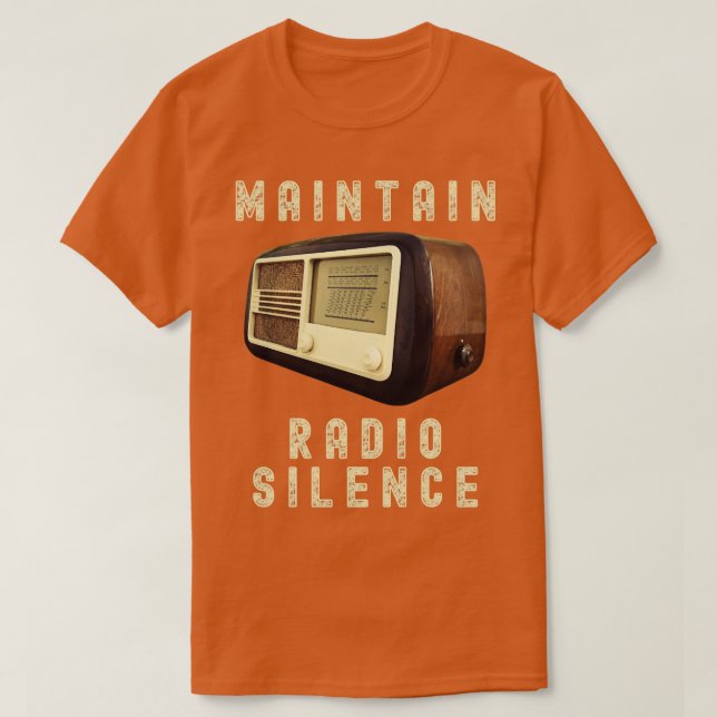 UNDER TIDER AV KRIG UNDERHÅLLER RADIOSILENS T SHIRT (Design framsida)
