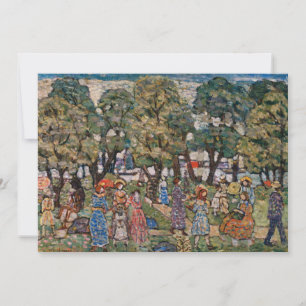 Under träden av Maurice Prendergast, finkonst