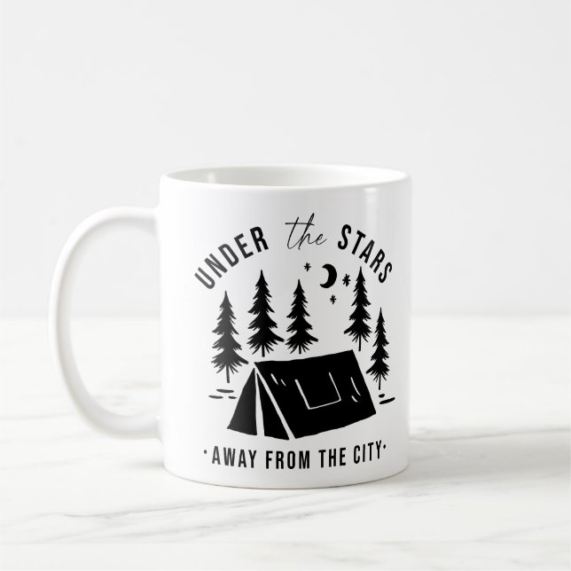 Under trapporna bort från staden kaffemugg (Vänster)