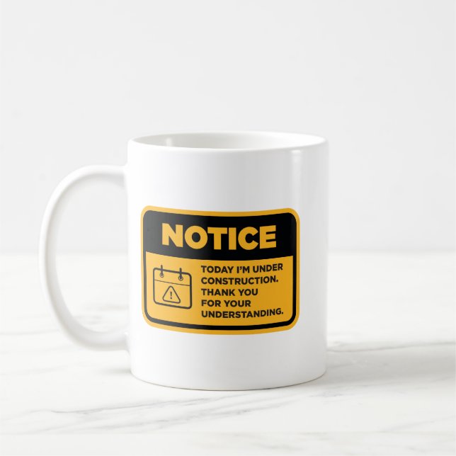 Under uppbyggnad kaffemugg (Vänster)