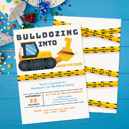 Under uppförande 1:a födelsedagsinbjudan inbjudningar