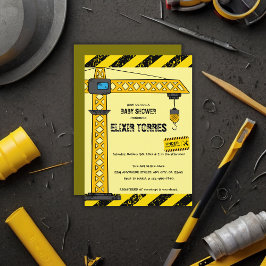 Under uppförandet av Torn är babydusch Inbjudningar