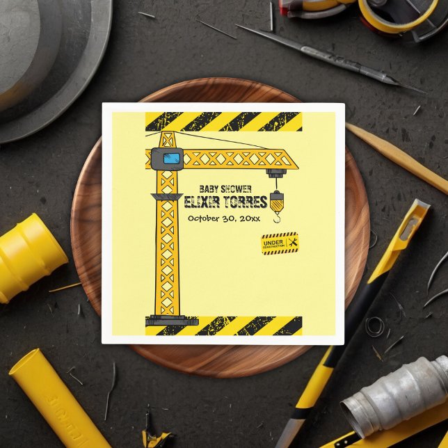 Under uppförandet av Torn är babydusch Pappersservett (Skapare uppladdad)