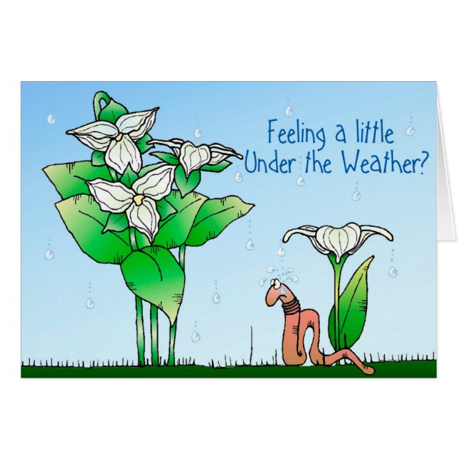 Under vädret hälsningskort (Framsidan Horizontal)