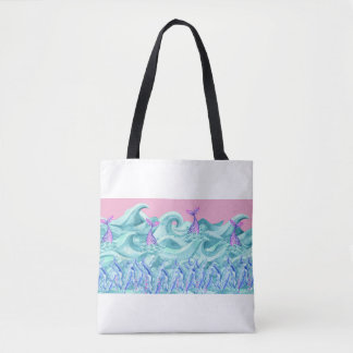 Under Vågar - Sjöjungfru Svan - Tote Bag Tygkasse