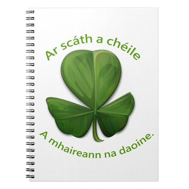 Under varandras tak överlever människor anteckningsbok (Framsidan)