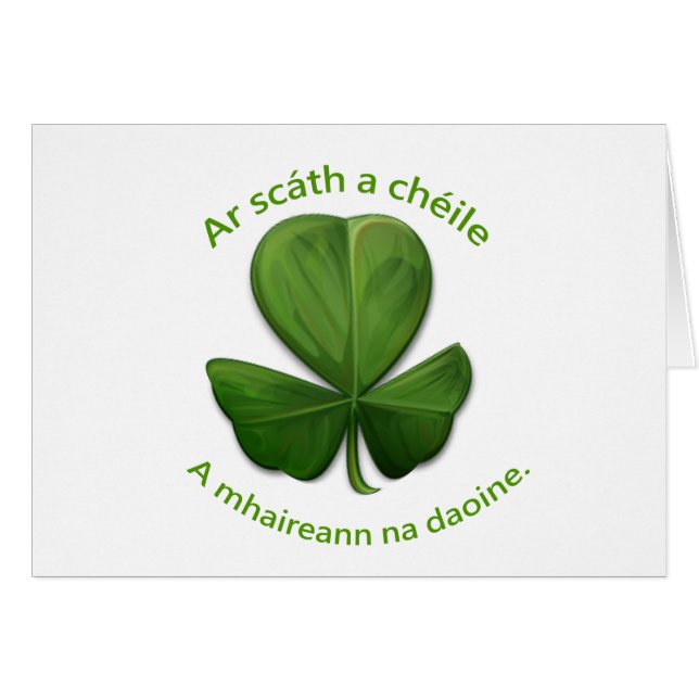 Under varandras tak överlever människor hälsningskort (Framsidan Horizontal)