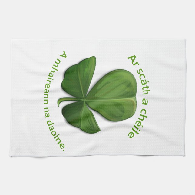 Under varandras tak överlever människor kökshandduk (Horisontell)