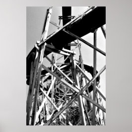 Under Vatten: Bläddra // Svart och vitt Poster