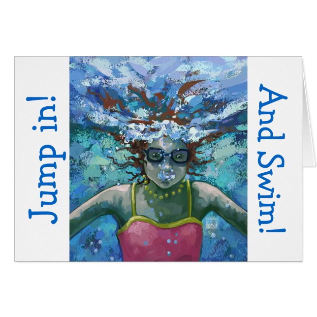 Under Vatten Hälsningskort (Framsidan Horizontal)