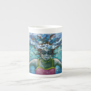 Under Vatten Simma Benporslin Mugg