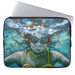 Under Vatten Simma Laptop Sleeve