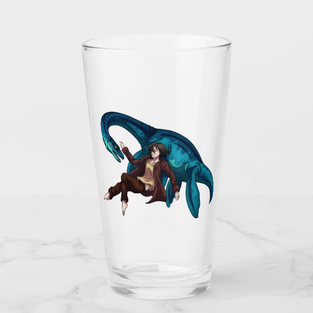Under vattnet med en Plesiosaurus Glaskopp (Framsida)