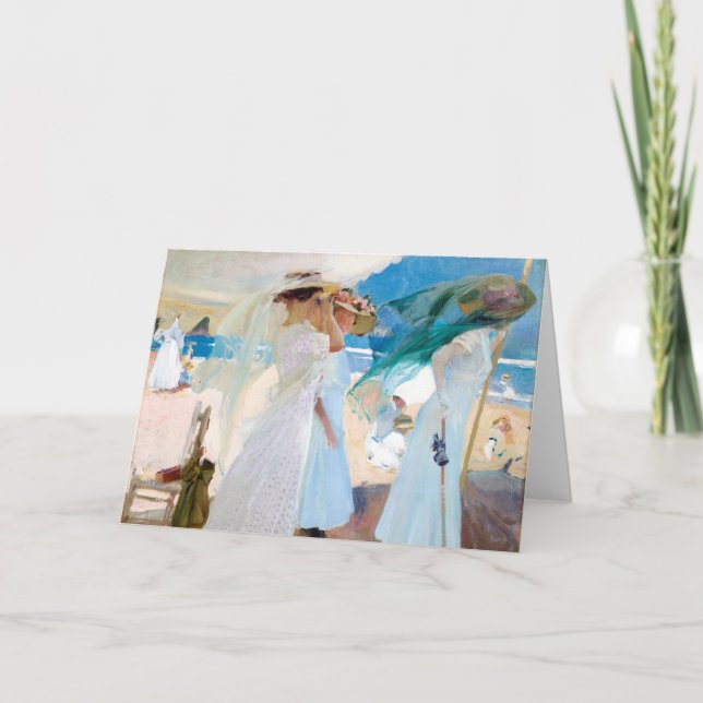 Under vinnaren, Zarauz | Joaquín Sorolla Kort (Framsida)