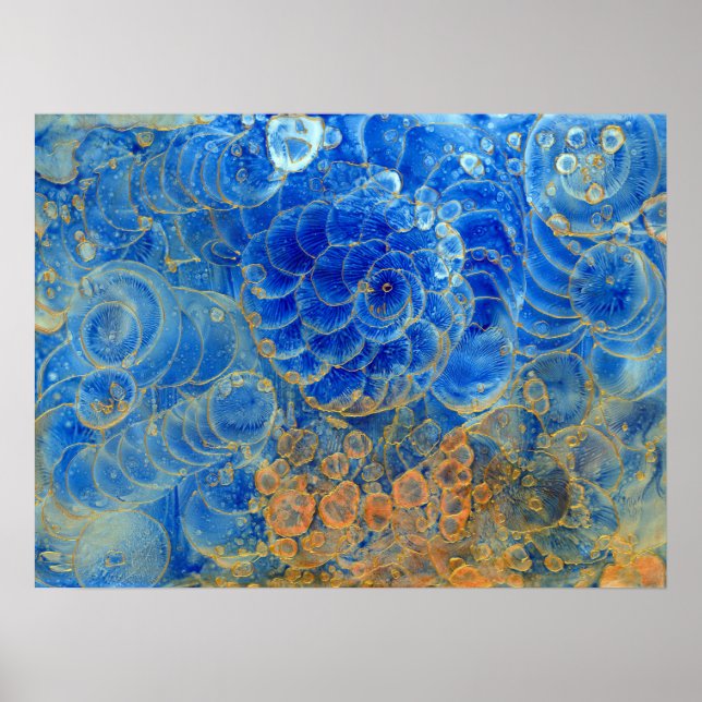 Under Water -Hand Painted Awarded Abstract Artwork Poster (Framsidan)