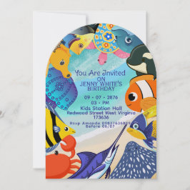 Under Water Themed | Fish Invitation Inbjudningar