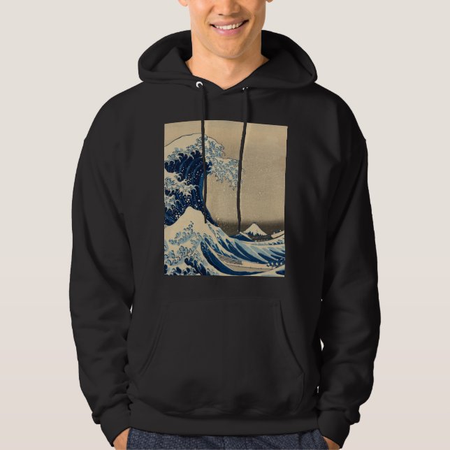 Under Wave off Kanagawa av Katsushika Hokusai Hoodie (Framsida)