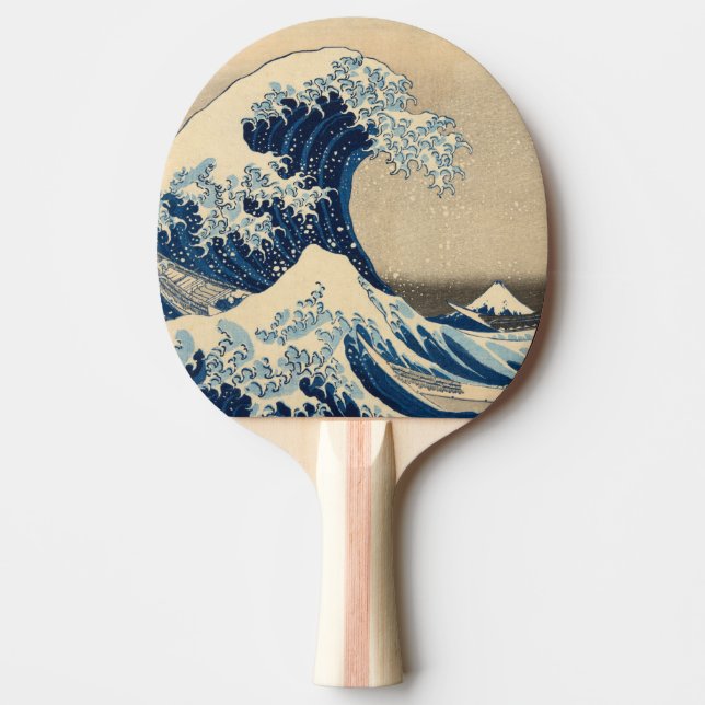Under Wave off Kanagawa av Katsushika Hokusai Pingisracket (Framsidan)