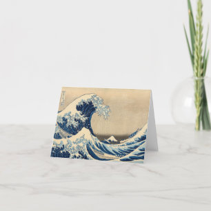 Under Wave off Kanagawa av Katsushika Hokusai Tack Kort