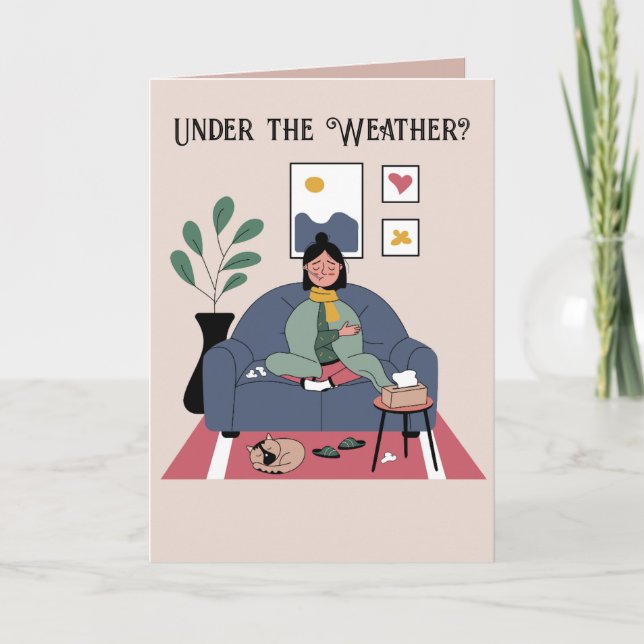 UNDER WEATHER GET GOELL CARD TACK KORT (Framsida)
