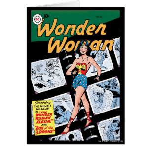 Under Wonder Woman Box av 3 Domedagar Hälsningskort