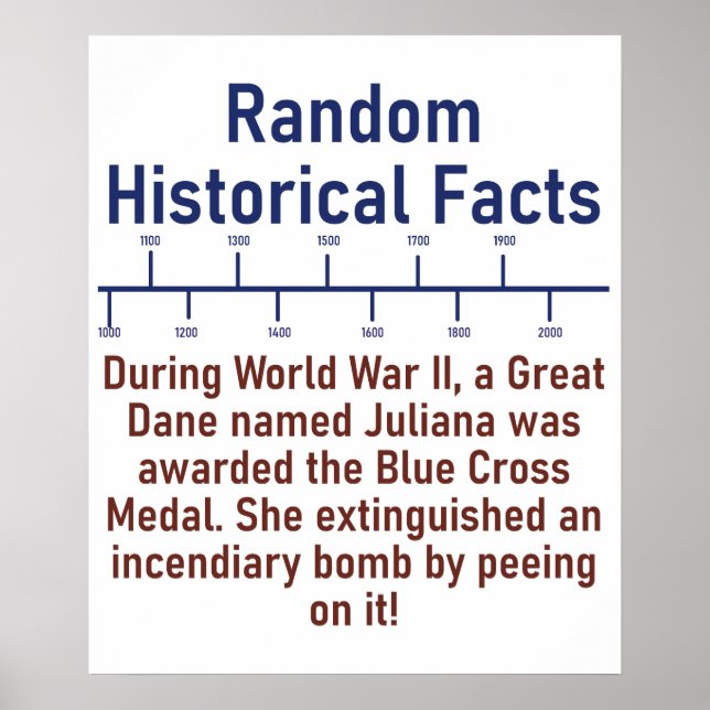 Under WWII A Great dane - Historikfakta Poster (Framsidan)