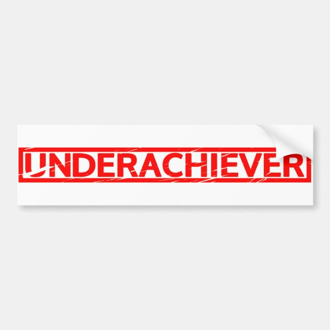 Underachiever Frimärke Bildekal (Framsidan)