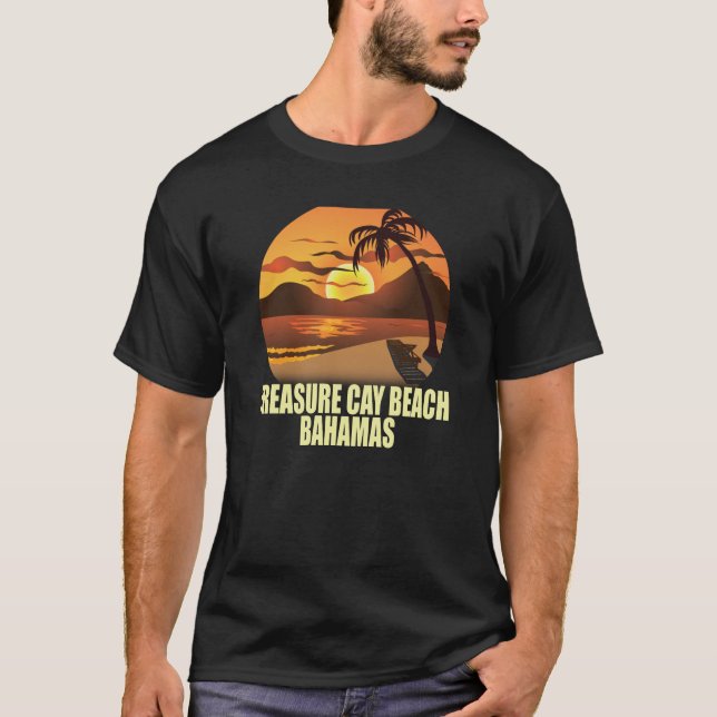 Underbar Abaco Isle Souvenir Treasure Cay Beach T Shirt (Framsida)