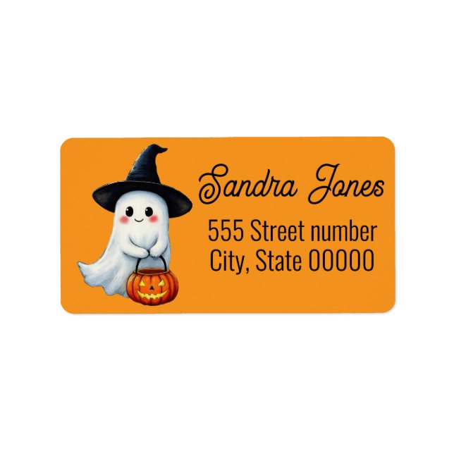 underbar adressetiketter Halloween (Framsidan)