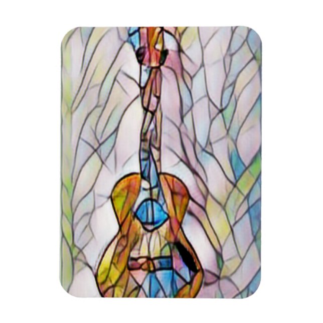 Underbar akustisk Guitar Magnet (Vertikal)