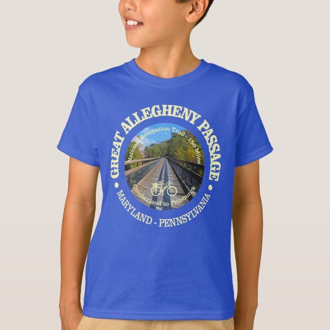 Underbar Allegheny Passage (cykling c) T Shirt (Framsida)