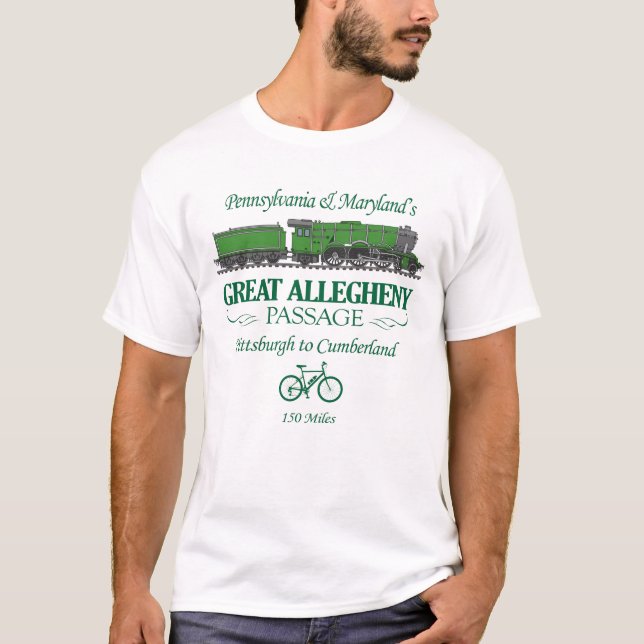 Underbar Allegheny Passage (RT2) T Shirt (Framsida)